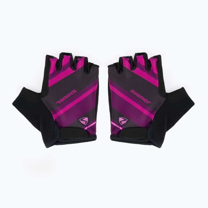 Rękawiczki rowerowe damskie ZIENER MTB Crizy Lady GELfoam purple passion 3