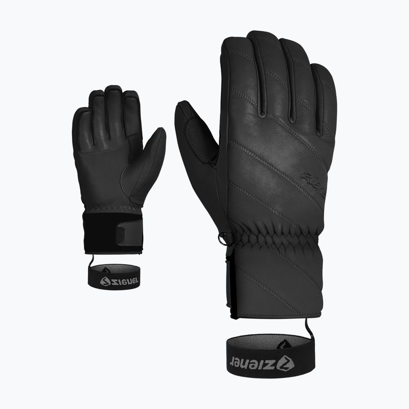 Rękawice narciarskie damskie ZIENER Kuma Aquashield black 7