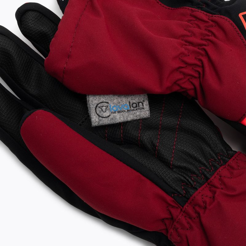 Rękawice narciarskie dziecięce ZIENER Laval Aquashield AW red cabin 5