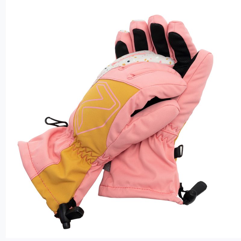 Rękawice narciarskie dziecięce ZIENER Laval Aquashield AW pink vanilla stru