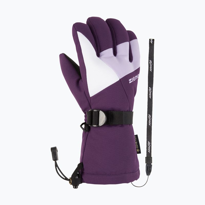 Rękawice narciarskie dziecięce ZIENER Lani GTX dark violet 8