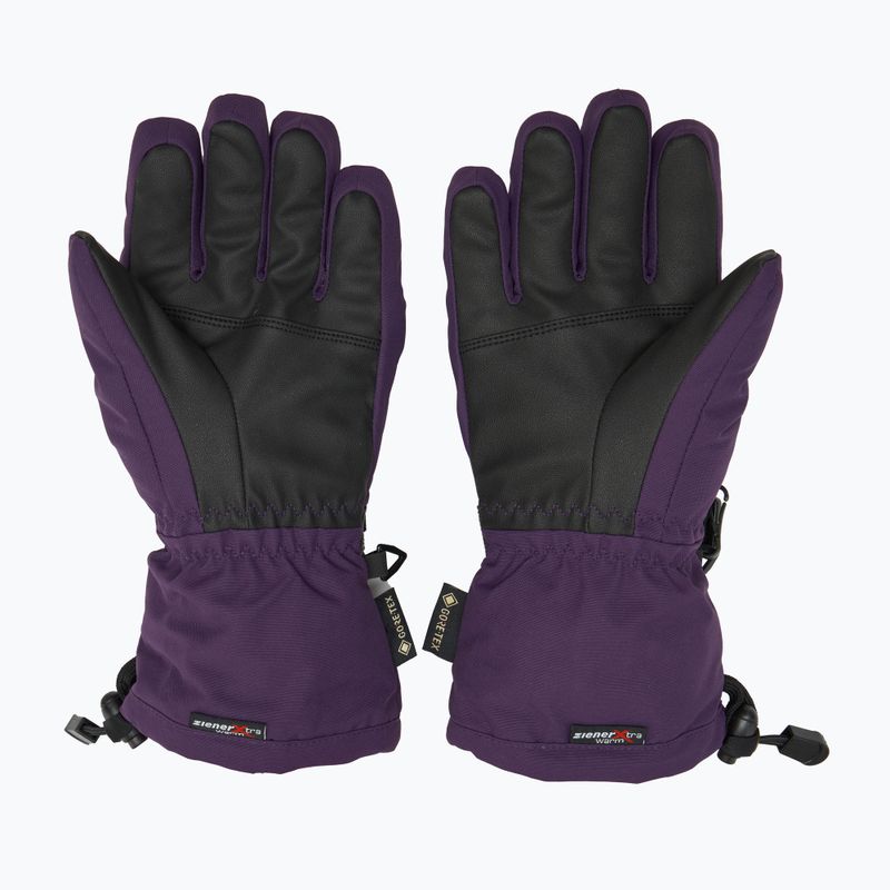 Rękawice narciarskie dziecięce ZIENER Lani GTX dark violet 2