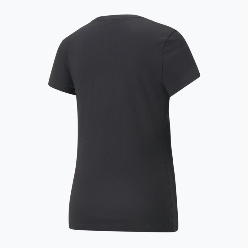 Koszulka damska PUMA ESS+ Metallic Logo Tee puma black/silver metallic 2