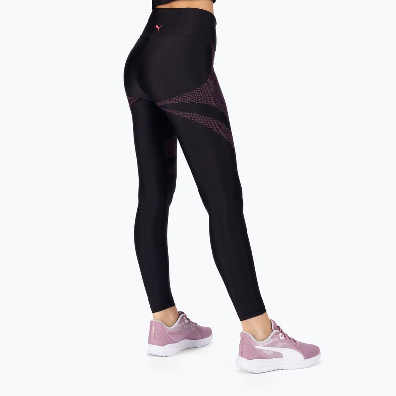 Legginsy treningowe damskie PUMA Eversculpt HW Full Tight puma black/sunset pink 3