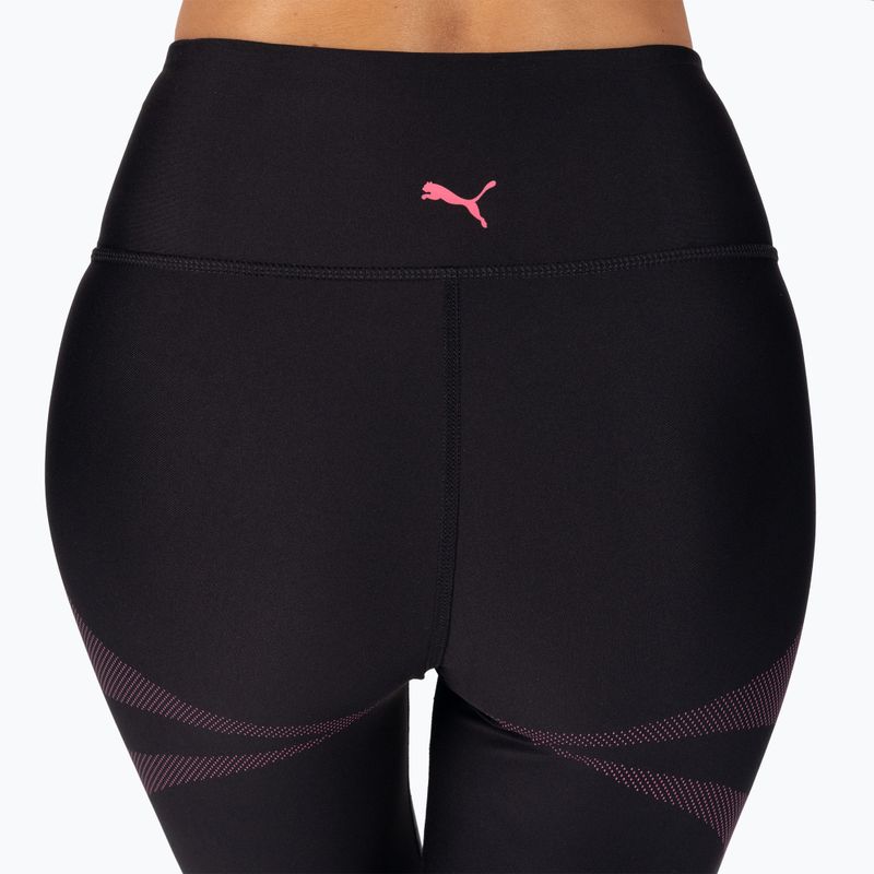 Legginsy treningowe damskie PUMA Eversculpt HW Full Tight puma black/sunset pink 4