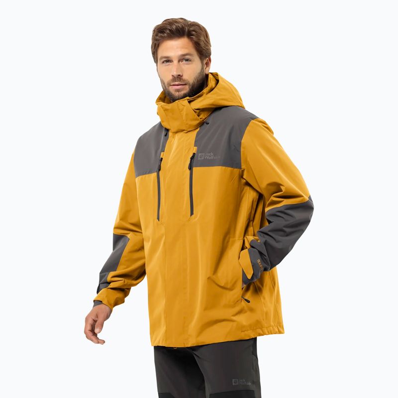 Kurtka przeciwdeszczowa męska Jack Wolfskin Jasper 2L curry