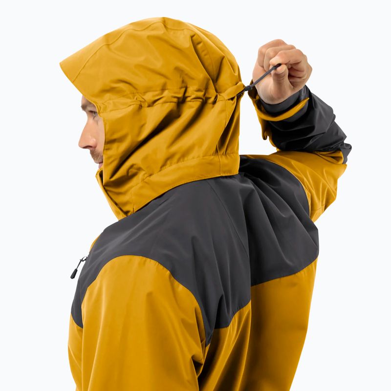 Kurtka przeciwdeszczowa męska Jack Wolfskin Jasper 2L curry 3
