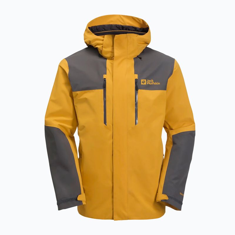 Kurtka przeciwdeszczowa męska Jack Wolfskin Jasper 2L curry 6