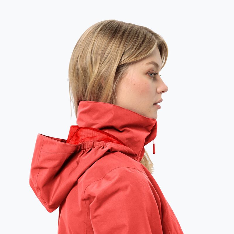 Kurtka przeciwdeszczowa damska Jack Wolfskin Stormy Point 2L vibrant red 3