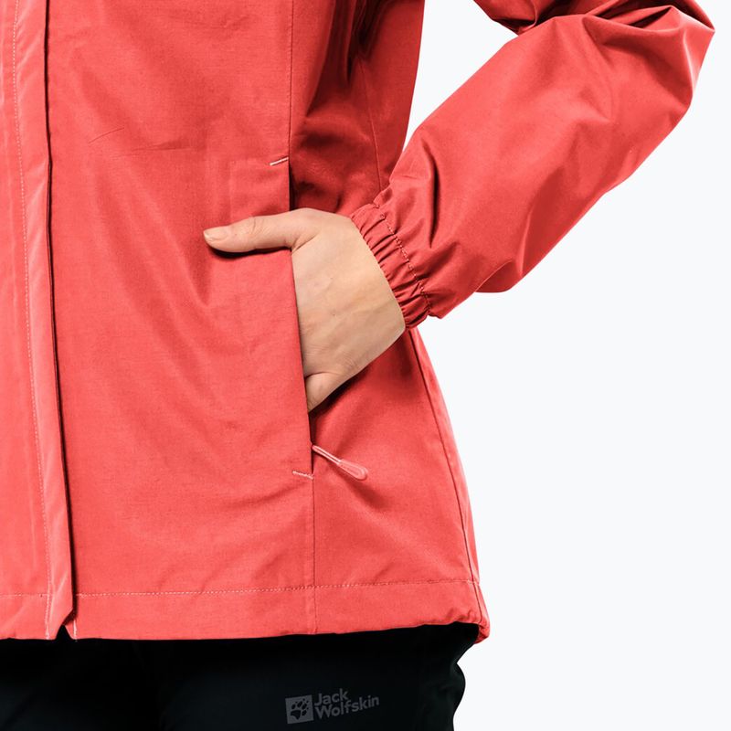 Kurtka przeciwdeszczowa damska Jack Wolfskin Stormy Point 2L vibrant red 5