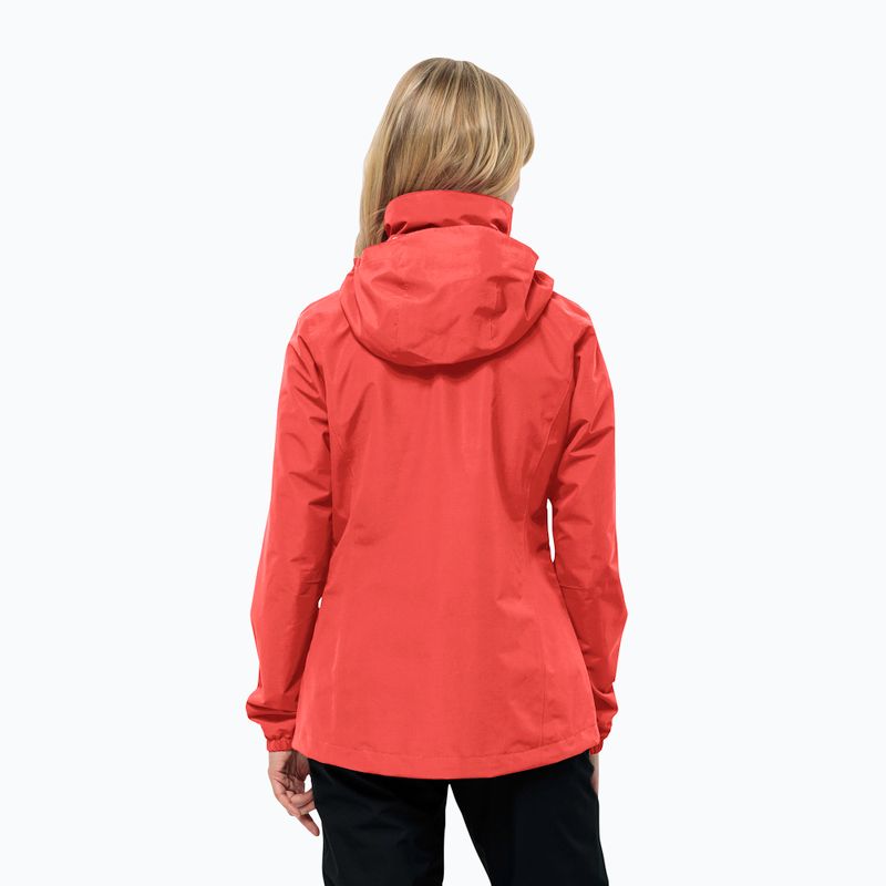 Kurtka przeciwdeszczowa damska Jack Wolfskin Stormy Point 2L vibrant red 2