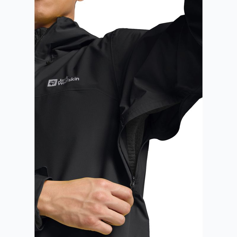 Kurtka przeciwdeszczowa męska Jack Wolfskin Highest Peak 3L black 8