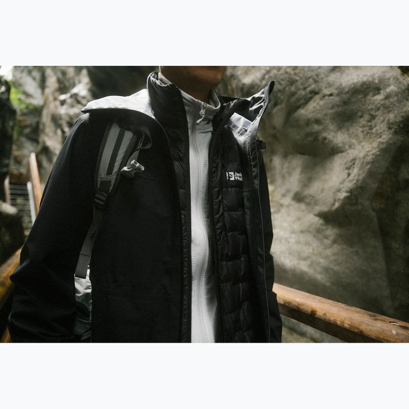 Kurtka przeciwdeszczowa męska Jack Wolfskin Highest Peak 3L black 21