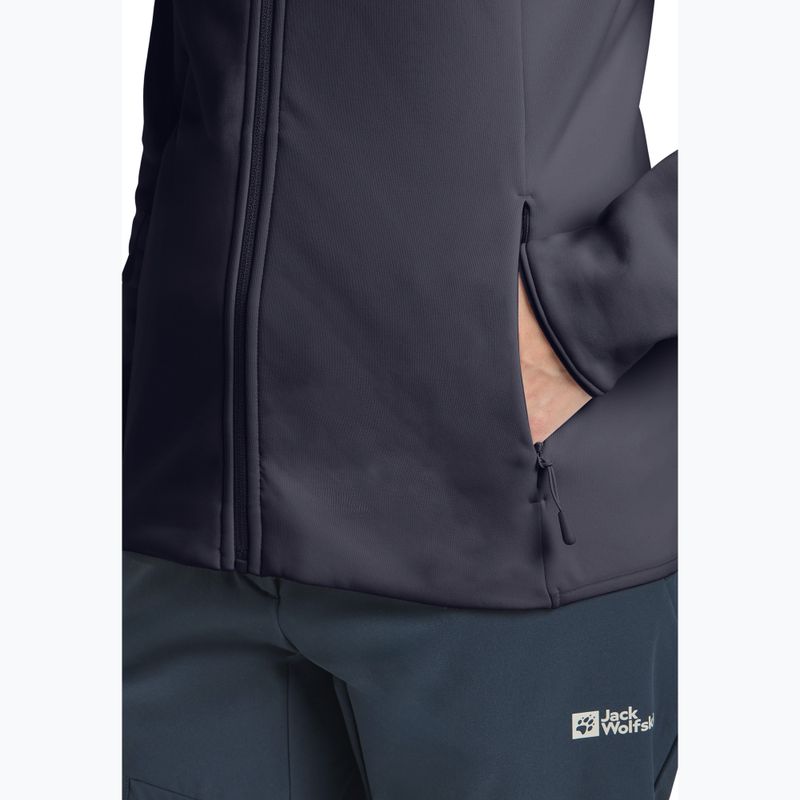 Bluza damska Jack Wolfskin Baiselberg Hooded FZ graphite 6