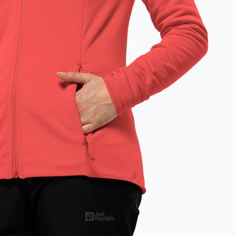 Bluza damska Jack Wolfskin Baiselberg Hooded FZ vibrant red 4