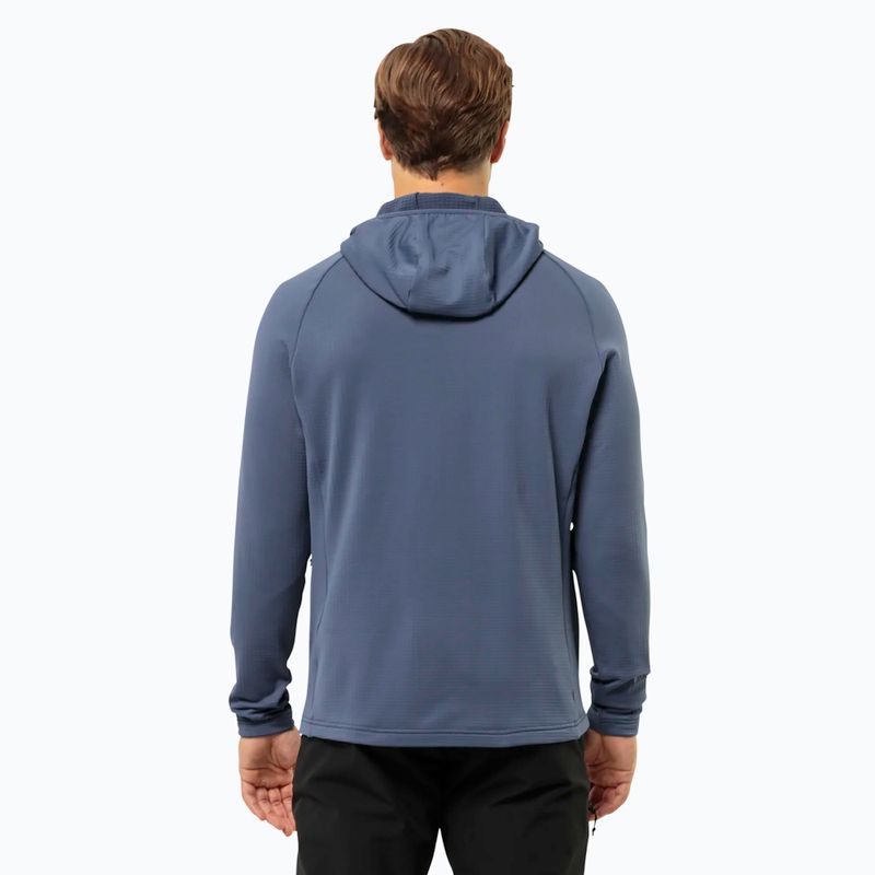 Bluza  polarowa męska Jack Wolfskin Kolbenberg Hooded Fz evening sky 2