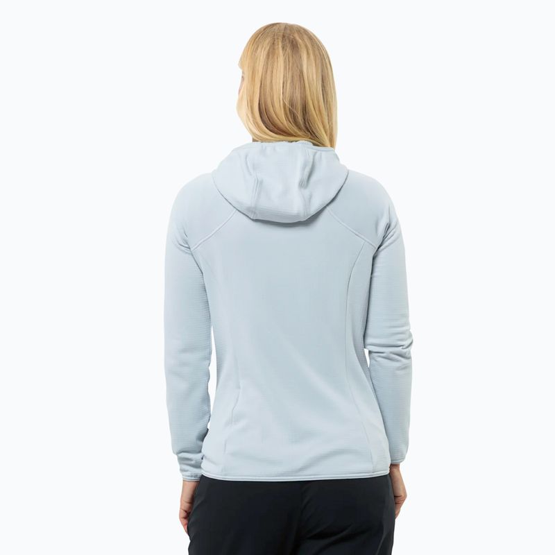 Bluza  polarowa damska Jack Wolfskin Kolbenberg Hooded Fz soft blue 2