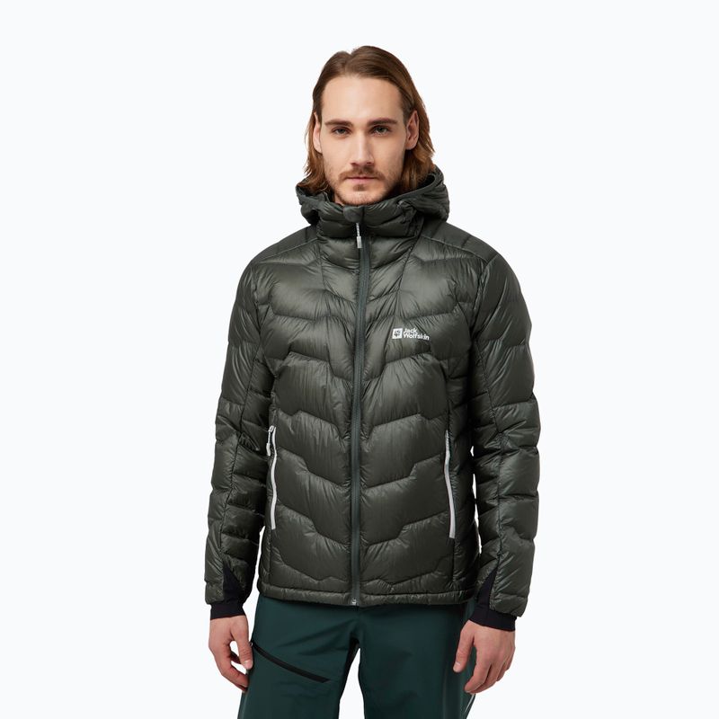 Kurtka puchowa męska Jack Wolfskin Alpspitze Down Hoody slate green