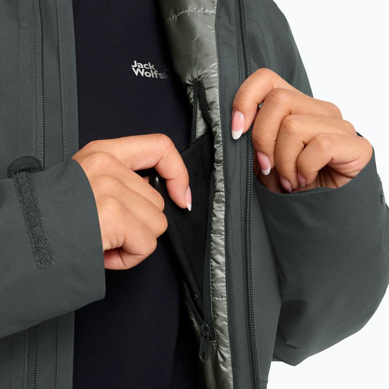 Kurtka ocieplana damska Jack Wolfskin Heidelstein Ins slate green 4