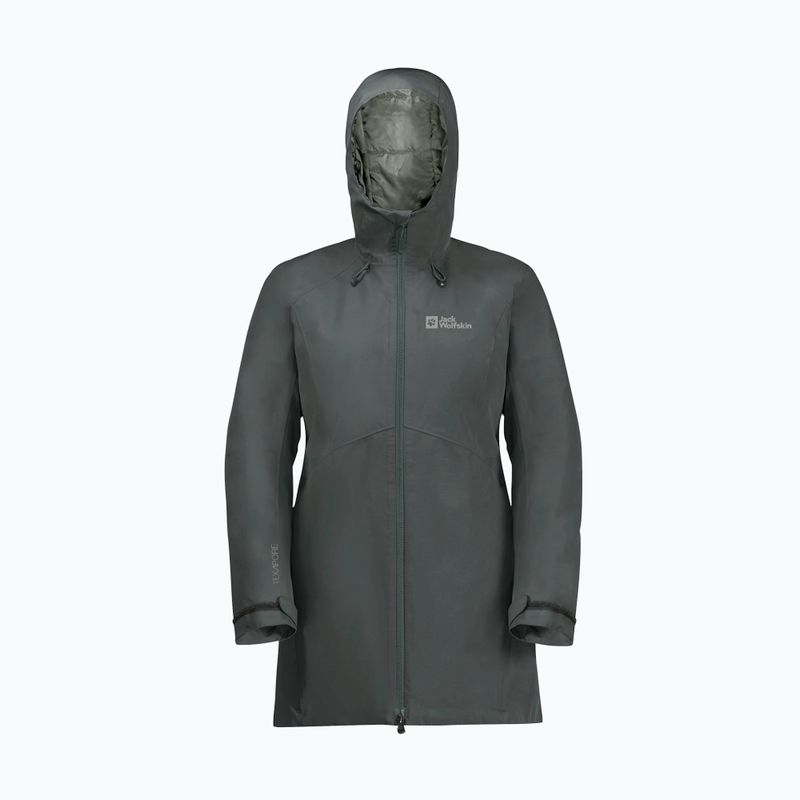 Kurtka przeciwdeszczowa damska Jack Wolfskin Heidelstein Ins slate green 7