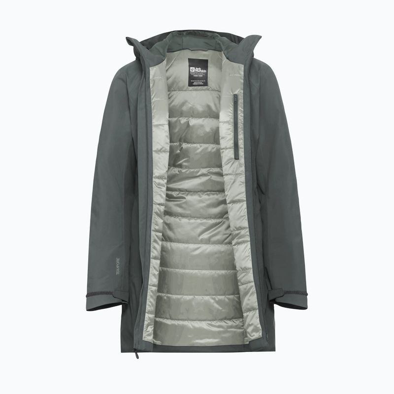Kurtka przeciwdeszczowa damska Jack Wolfskin Heidelstein Ins slate green 9