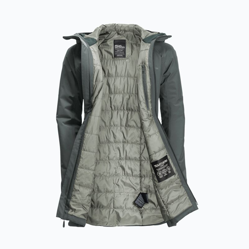 Kurtka przeciwdeszczowa damska Jack Wolfskin Heidelstein Ins slate green 10