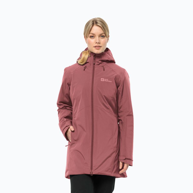 Kurtka ocieplana damska Jack Wolfskin Heidelstein Ins red ochre
