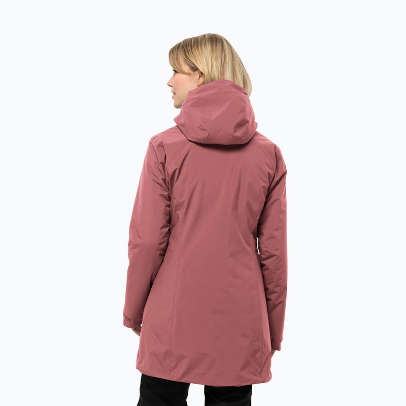 Kurtka zimowa damska Jack Wolfskin Heidelstein Ins red ochre 2