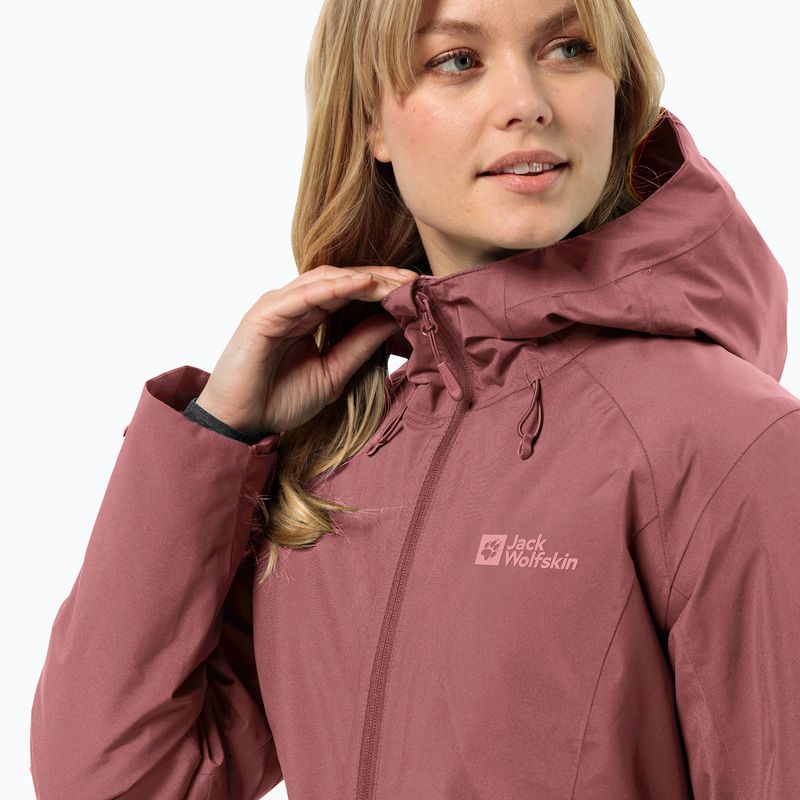 Kurtka ocieplana damska Jack Wolfskin Heidelstein Ins red ochre 3