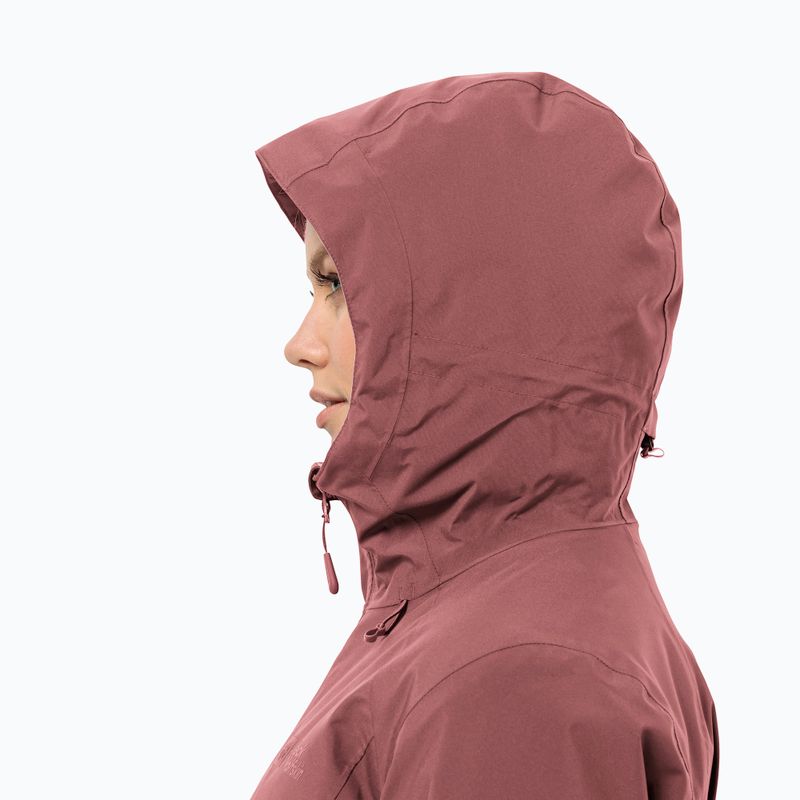 Kurtka zimowa damska Jack Wolfskin Heidelstein Ins red ochre 4