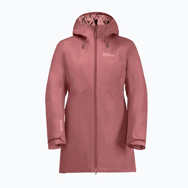 Kurtka zimowa damska Jack Wolfskin Heidelstein Ins red ochre 7