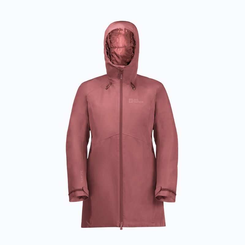 Kurtka zimowa damska Jack Wolfskin Heidelstein Ins red ochre 8