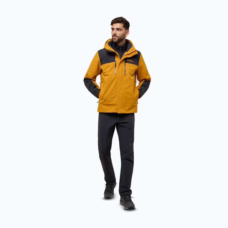 Kurtka 3w1 męska Jack Wolfskin Jasper 3In1 safflower 2