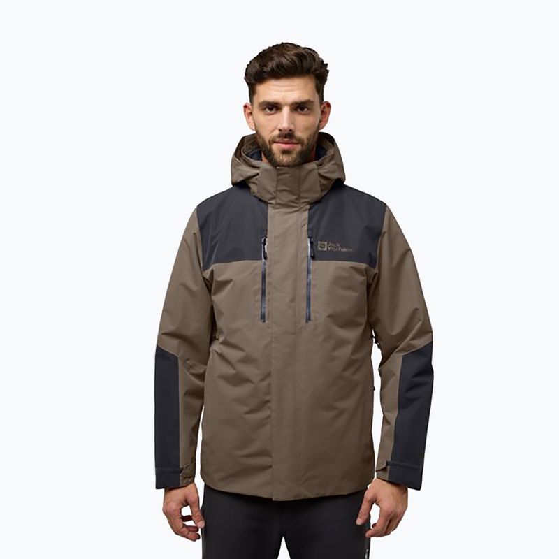 Kurtka 3w1 męska Jack Wolfskin Jasper 3In1 cold coffee