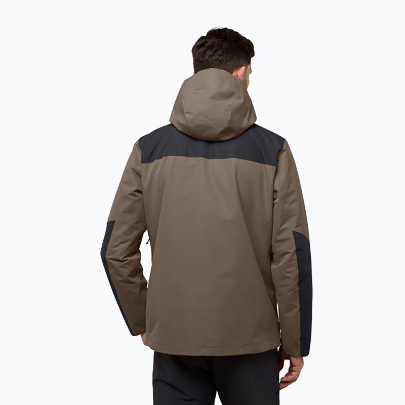 Kurtka 3w1 męska Jack Wolfskin Jasper 3In1 cold coffee 2