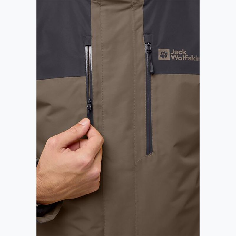 Kurtka 3w1 męska Jack Wolfskin Jasper 3In1 cold coffee 7