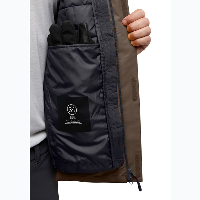 Kurtka 3w1 męska Jack Wolfskin Jasper 3In1 cold coffee 14