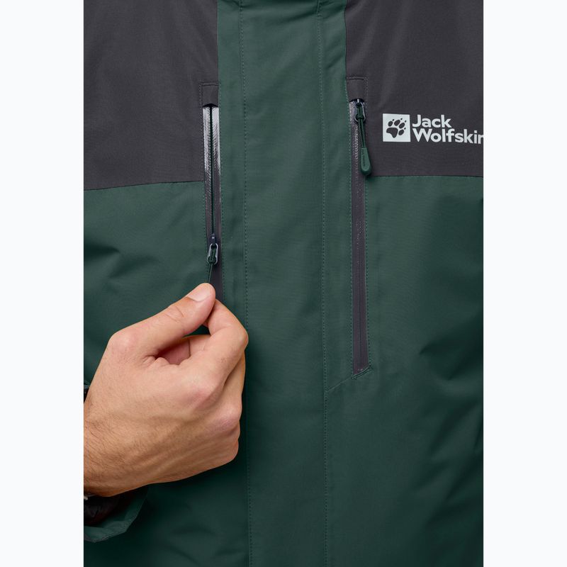 Kurtka 3w1 męska Jack Wolfskin Jasper 3In1 black olive 9