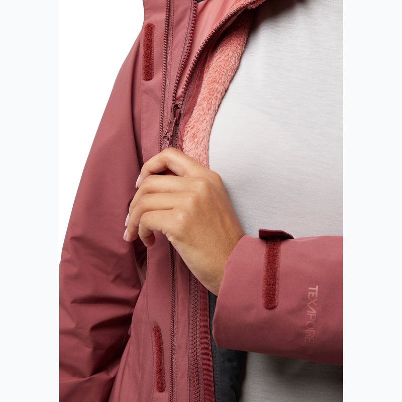 Kurtka 3w1 damska Jack Wolfskin Rotwand 3In1 red ochre 10