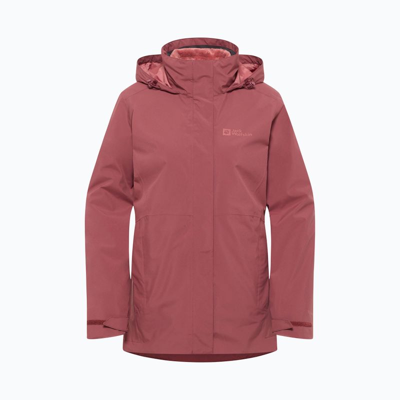 Kurtka 3w1 damska Jack Wolfskin Rotwand 3In1 red ochre 12