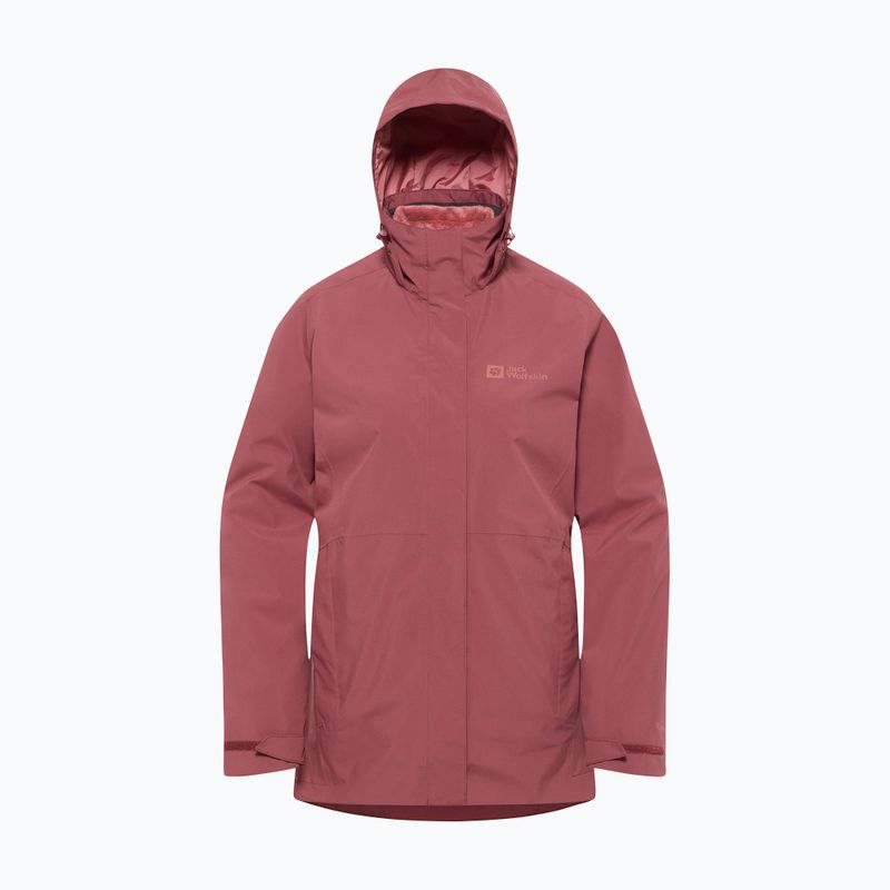 Kurtka 3w1 damska Jack Wolfskin Rotwand 3In1 red ochre 13