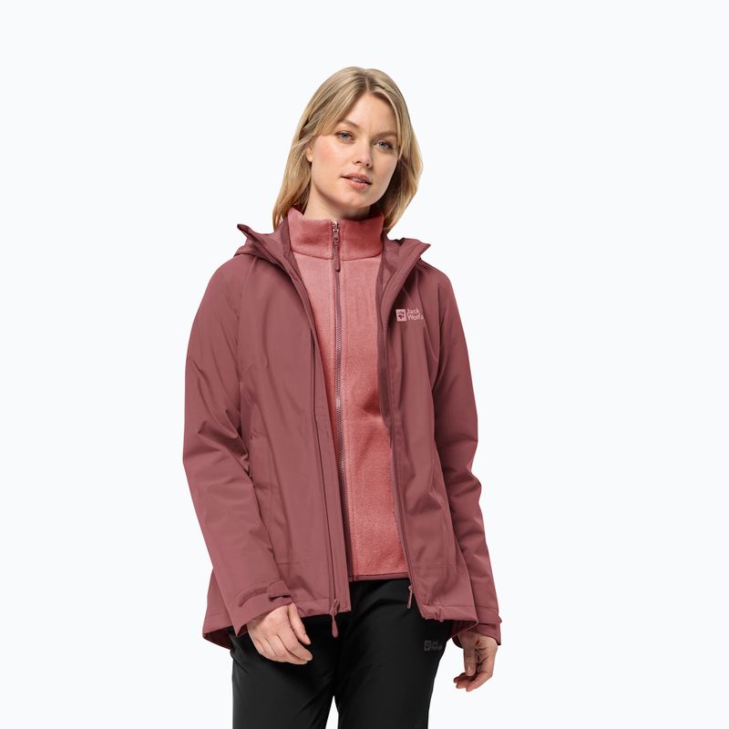 Kurtka 3w1 damska Jack Wolfskin Moonrise 3In1 red ochre 3