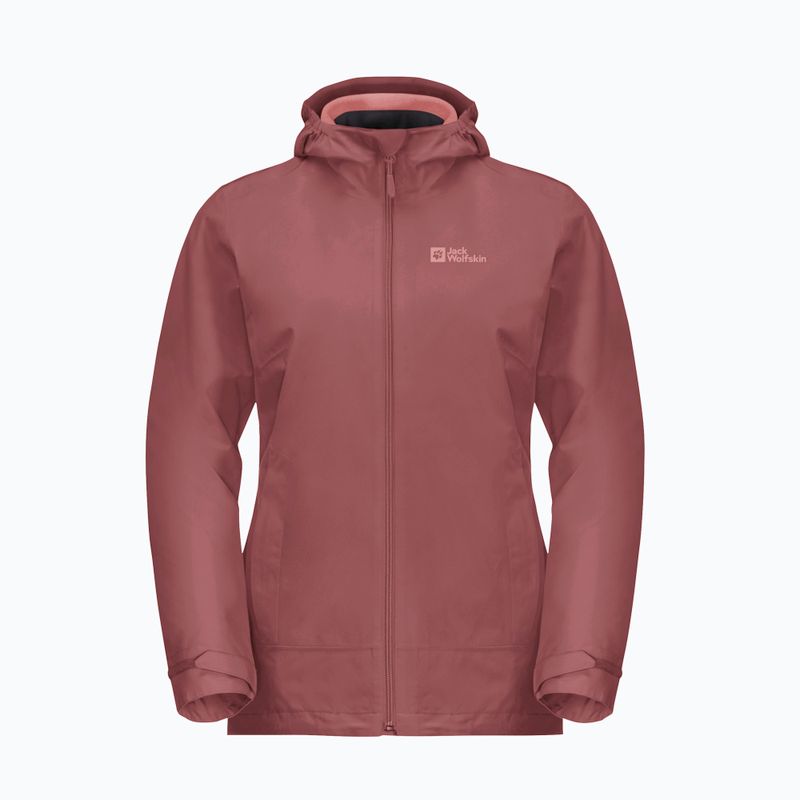 Kurtka 3w1 damska Jack Wolfskin Moonrise 3In1 red ochre 8