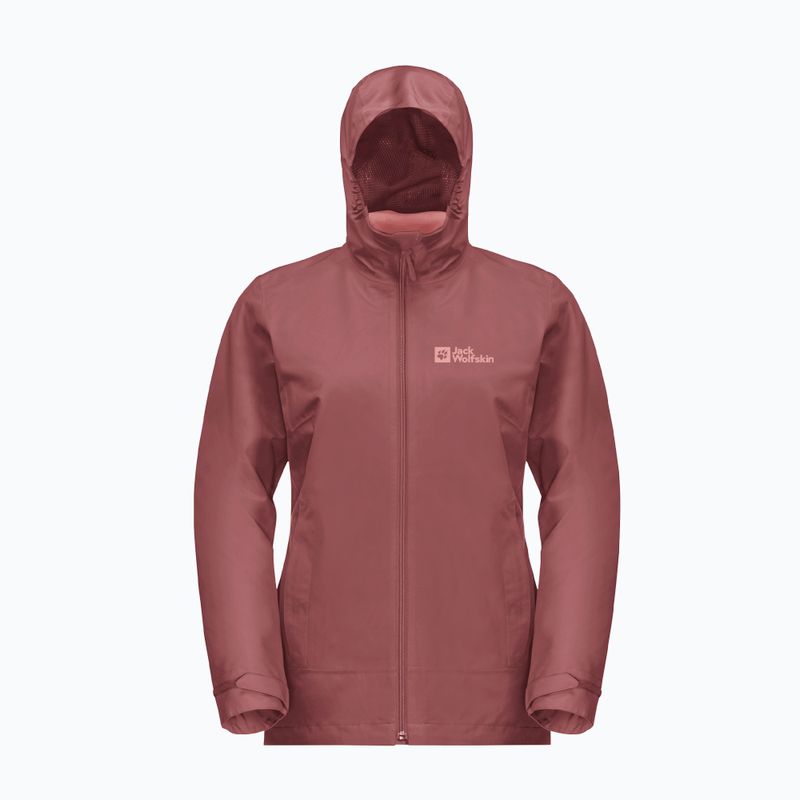 Kurtka 3w1 damska Jack Wolfskin Moonrise 3In1 red ochre 9