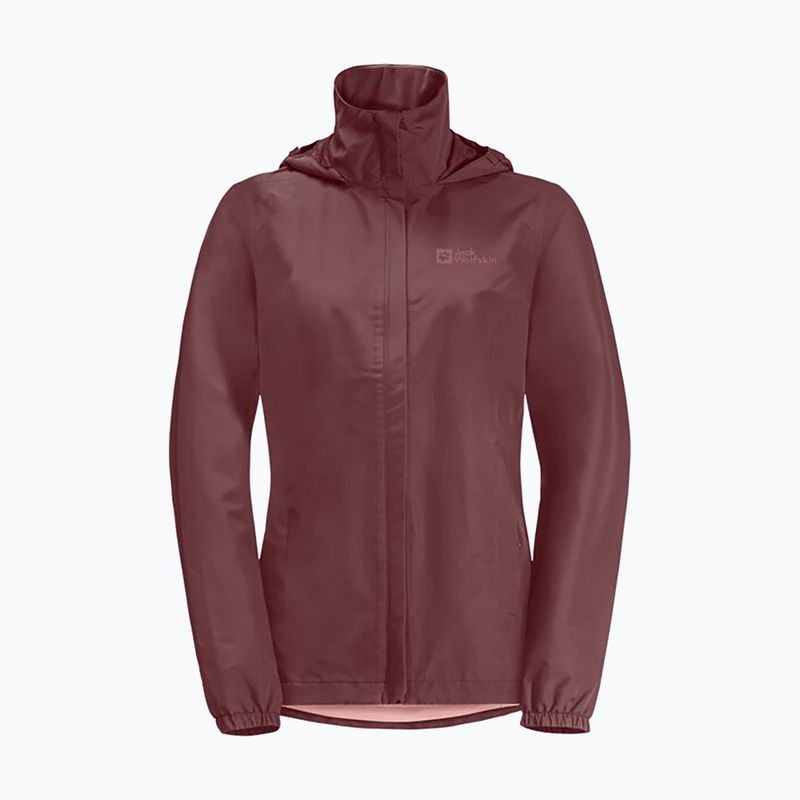 Kurtka przeciwdeszczowa damska Jack Wolfskin Stormy Point 2L red ochre