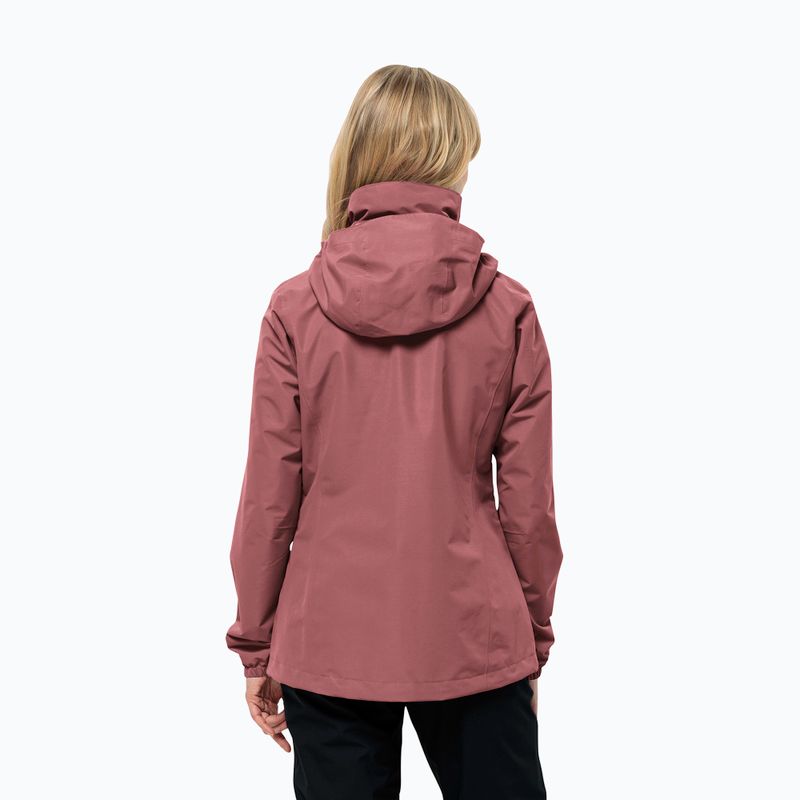 Kurtka przeciwdeszczowa damska Jack Wolfskin Stormy Point 2L red ochre 2