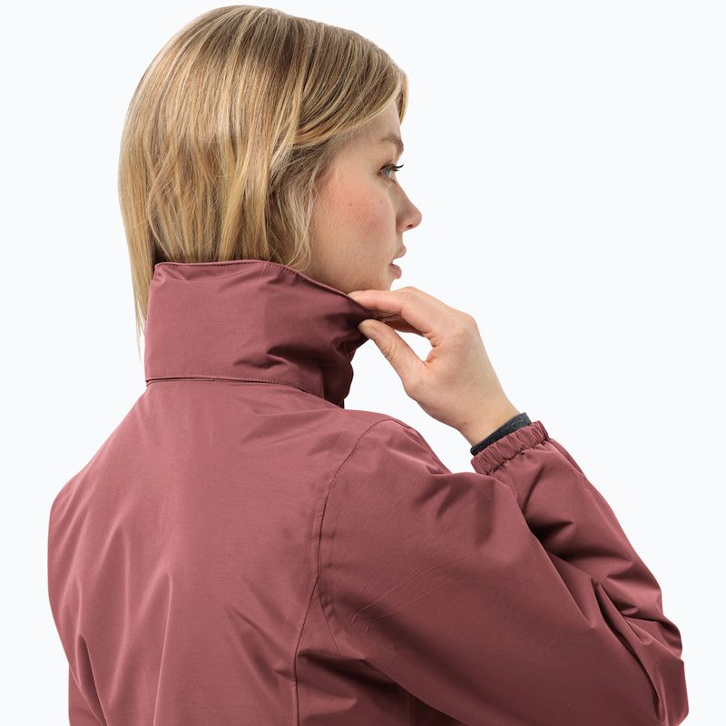 Kurtka przeciwdeszczowa damska Jack Wolfskin Stormy Point 2L red ochre 4