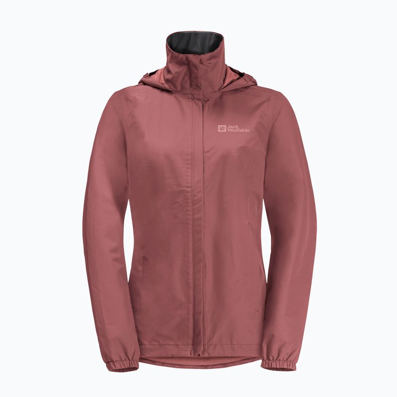 Kurtka przeciwdeszczowa damska Jack Wolfskin Stormy Point 2L red ochre 7