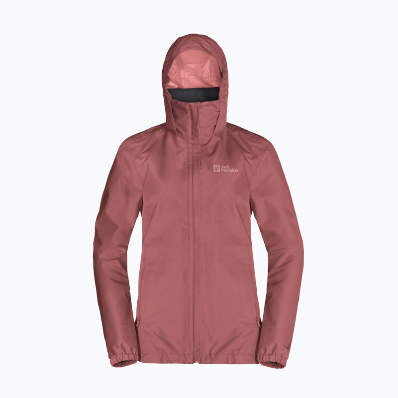 Kurtka przeciwdeszczowa damska Jack Wolfskin Stormy Point 2L red ochre 8
