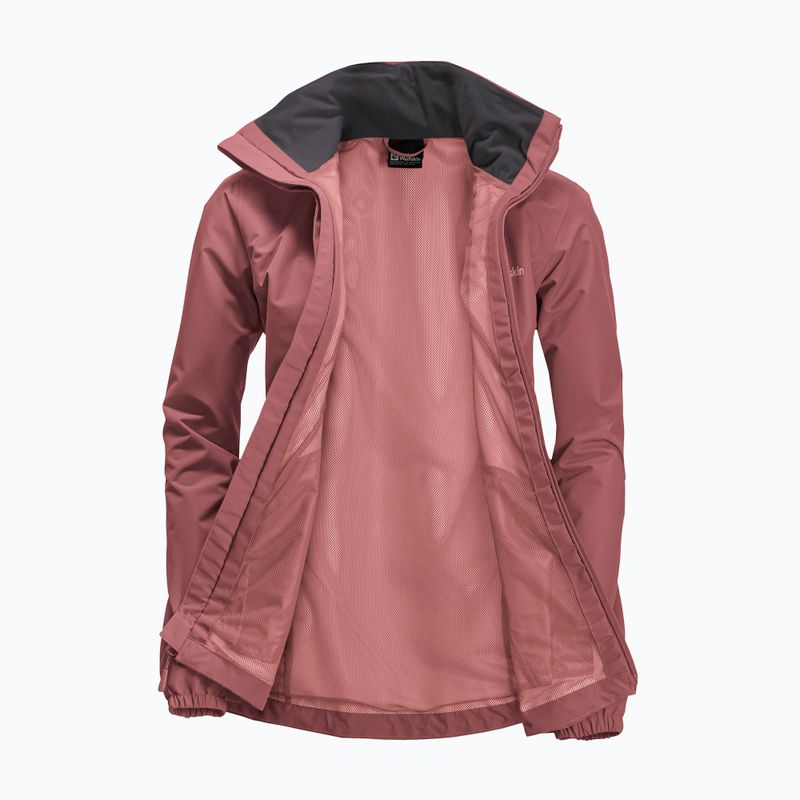 Kurtka przeciwdeszczowa damska Jack Wolfskin Stormy Point 2L red ochre 9